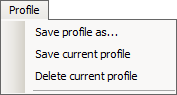 Пункт меню Profile в программе Search And Replace
